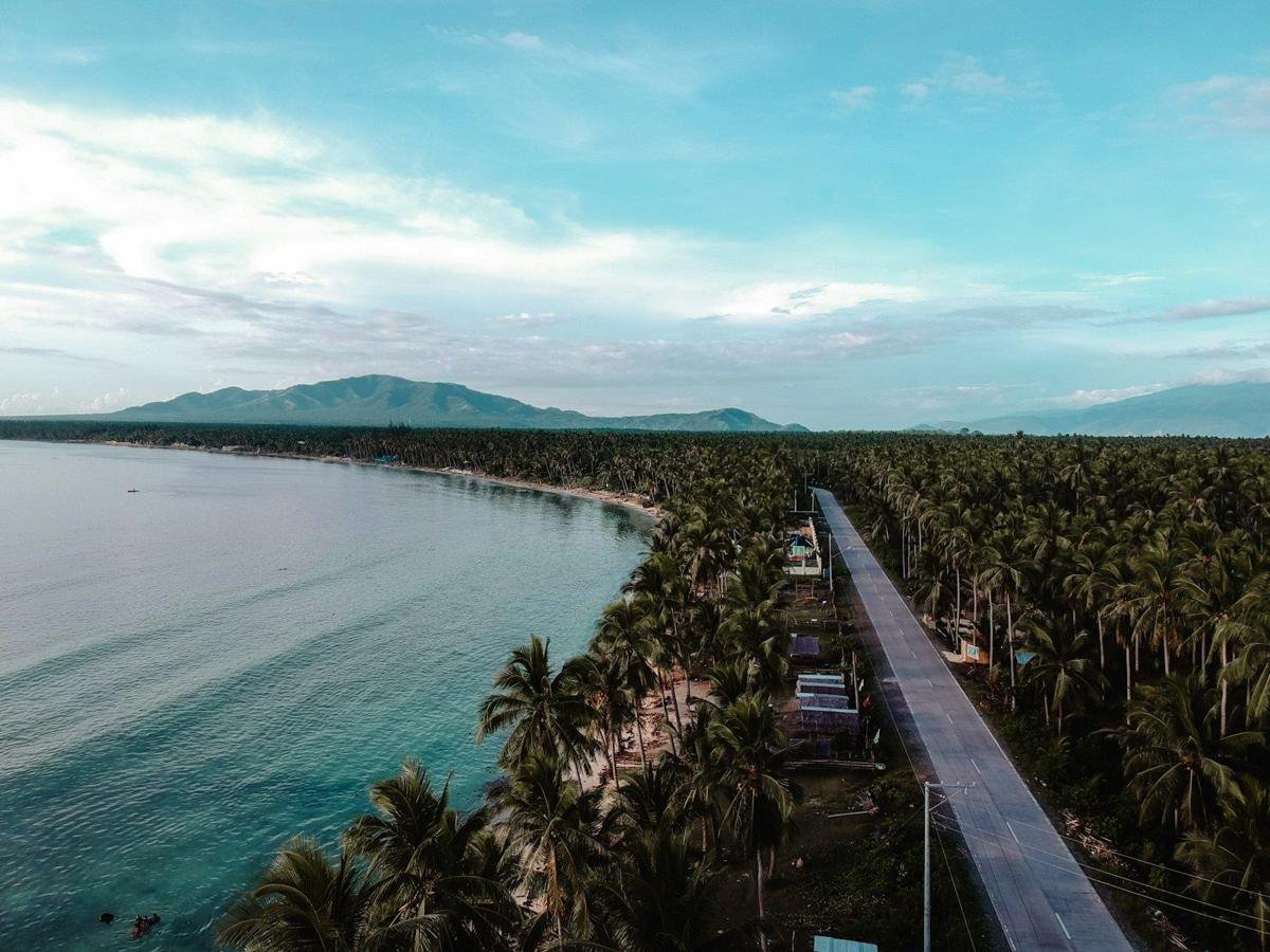Scenic coast and mountains of Antique province, Panay Island